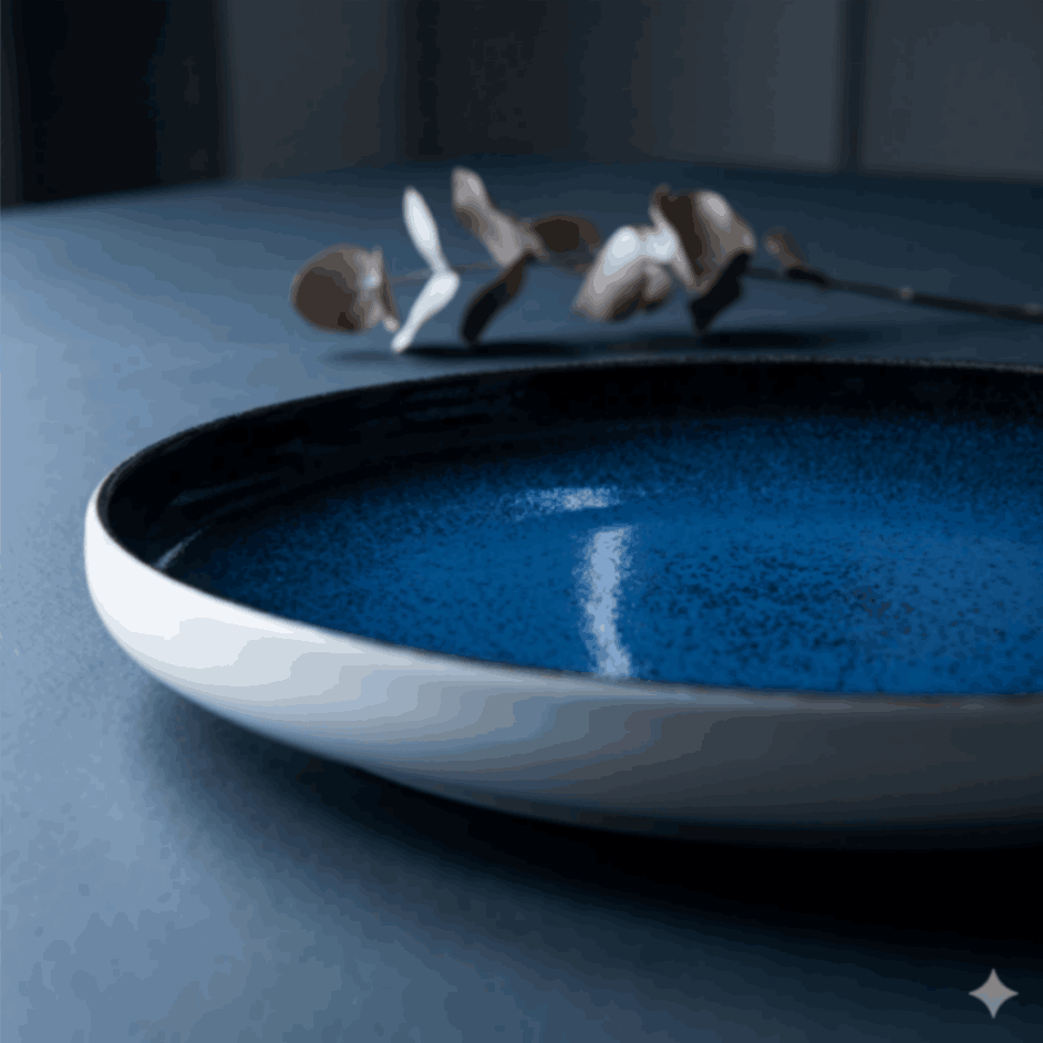 Sapphire Collection - Blue - Round Plate - 10.5 inch
