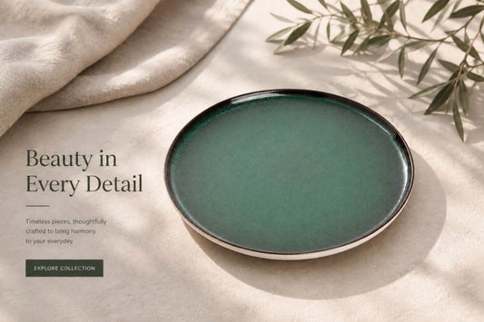 prdct_Sapphire Collection - Green - Corner Plate - 11 inch