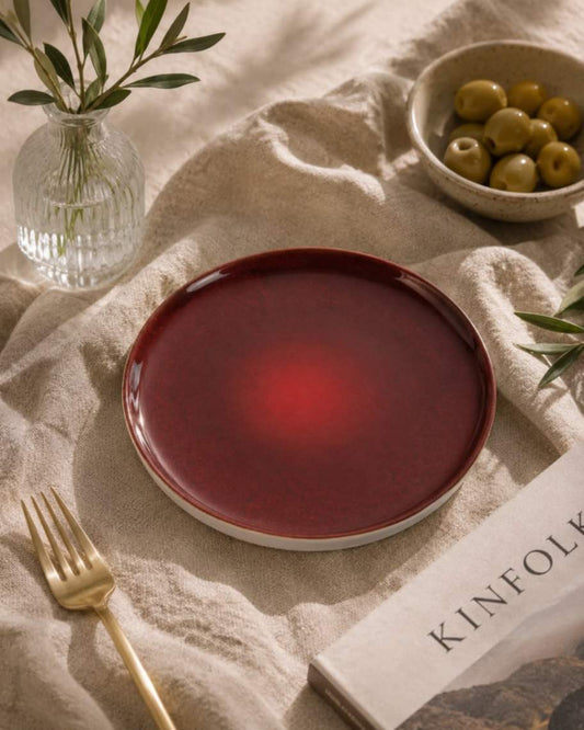 prdct_Sapphire Collection - Red - Corner Plate - 8.5 inch