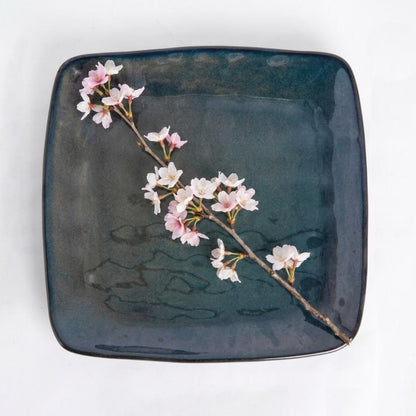 Copper Blue - Square Main Plate - 10 inch