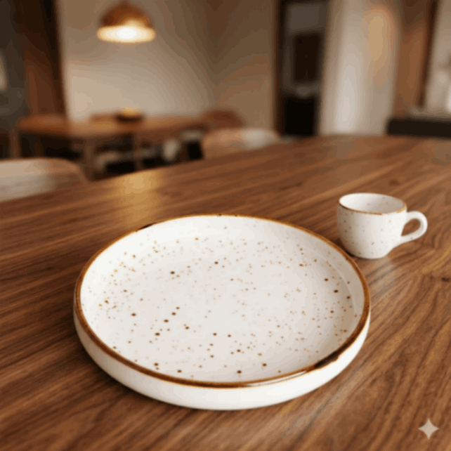 Coral Beauty - Snack Plate - 6.25 inch