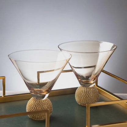Diamond Mystique Cocktail Glass Set of 2
