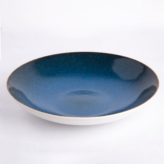 Sapphire Collection - Blue - Shallow Bowl - 10 inch