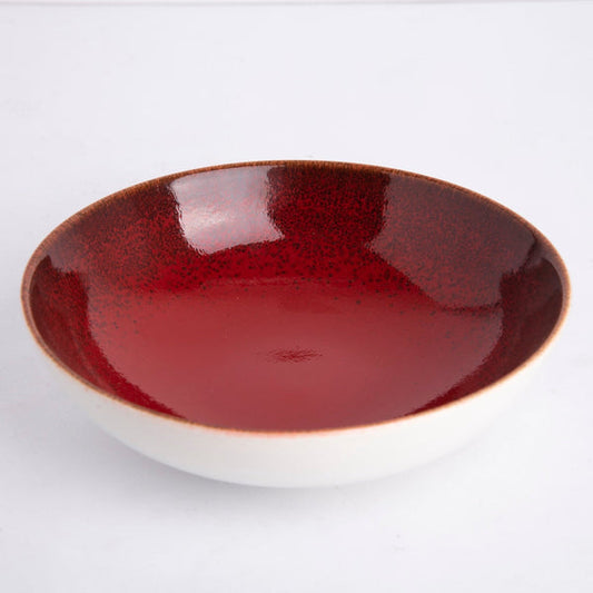 Sapphire Collection - Red - Shallow Bowl - 10 inch