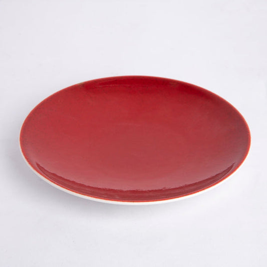 Sapphire Collection - Red - Flat Side Plate - 8.5 inch
