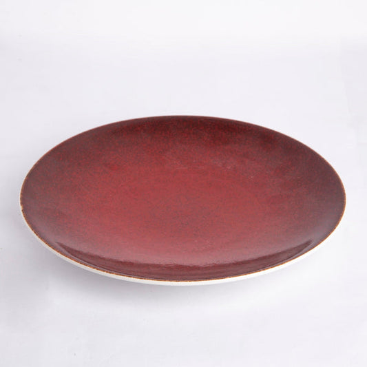 Sapphire Collection - Red - Flat Main Plate - 10.25 inch