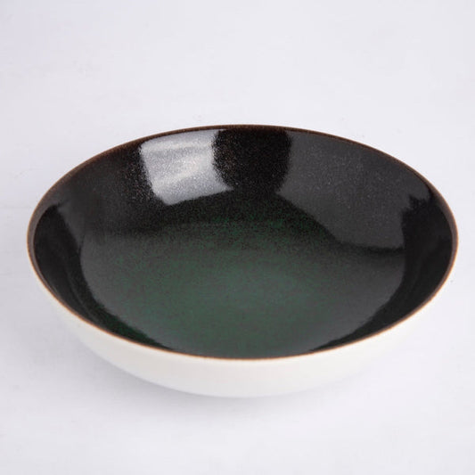 Sapphire Collection - Green - Shallow Bowl - 10 inch
