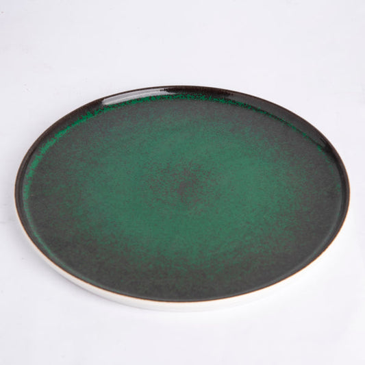 Sapphire Collection - Green - Corner Plate - 11 inch