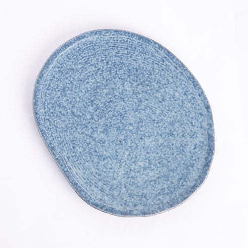 Ash Blue - Oval Plate - 8.75 inch