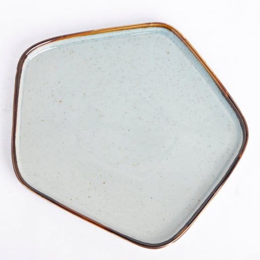 Vinatge Blue - Five Angle Plate - 9 inch