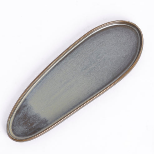 Charcoal grey - Irregular Tray - 13.5 inch