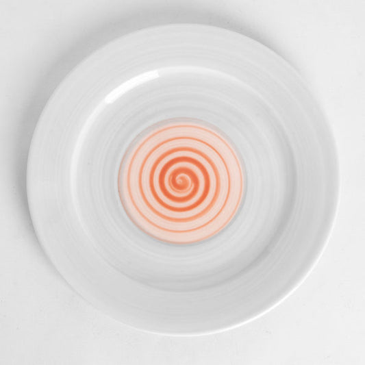 Rainbow Collection - Grey+Pink - Dinner Flat Plate - 10 inch