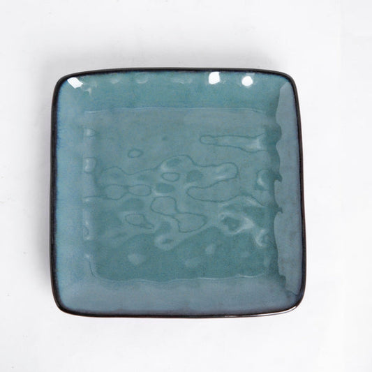 Copper Blue - Square Side Plate - 8 inch
