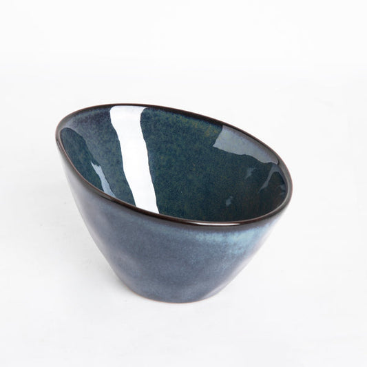 Copper Blue - Oval Serving Bowl - 6.5 inch